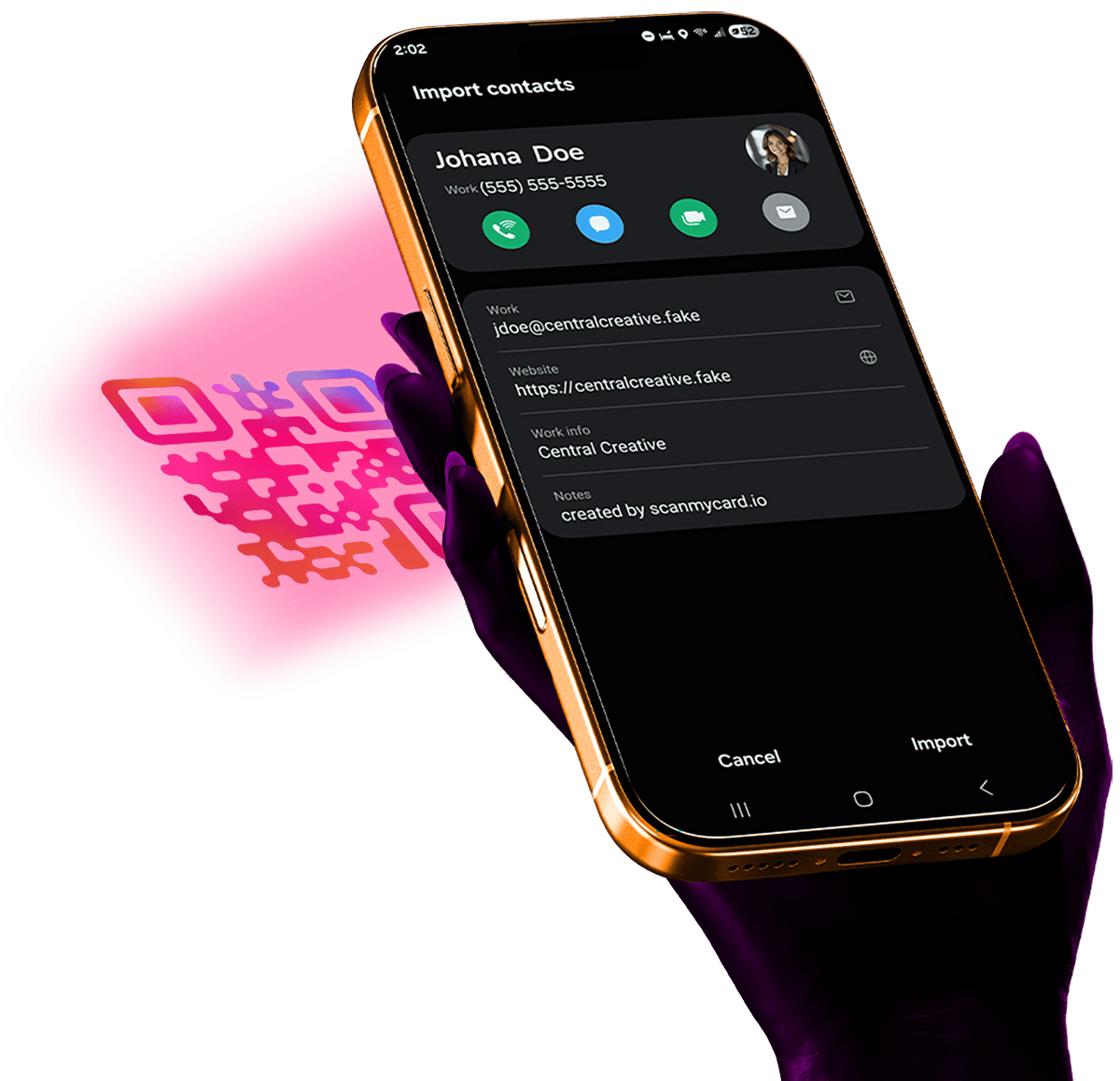 Customizable digital business card solution with QR code. Easily share contact info instantly.